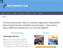 Tablet Screenshot of davisdemocraticclub.org